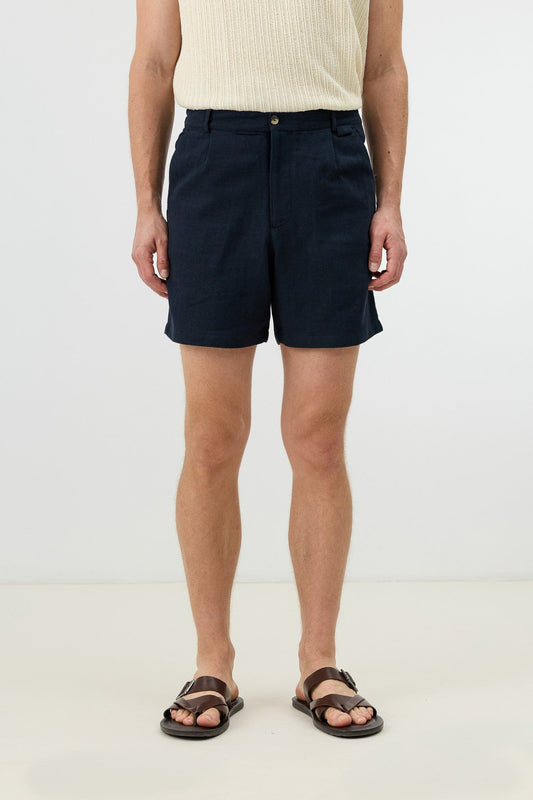 Antioch Men's Textured Linen-Blend Shorts