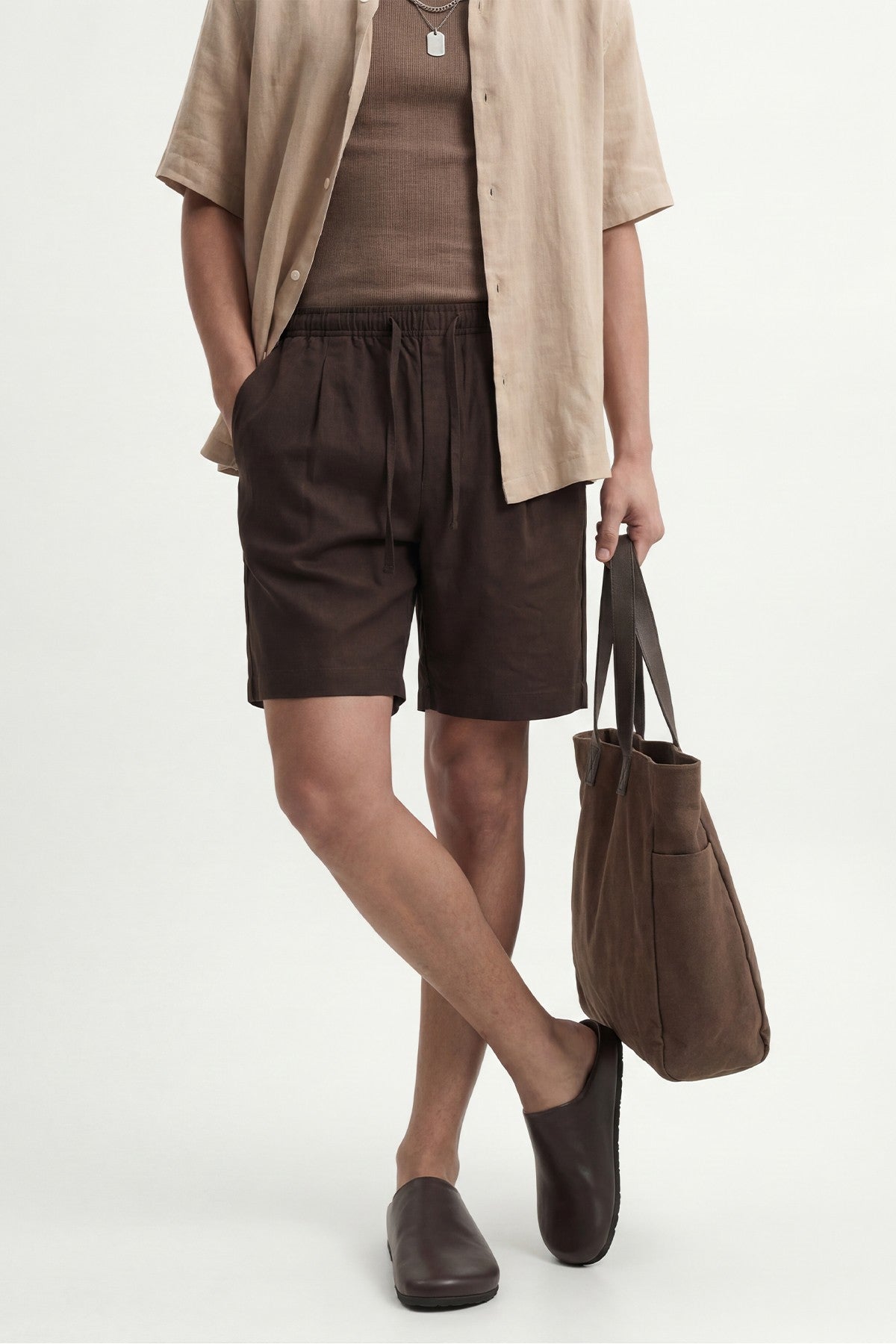 Antioch Linen-Blend Bermuda Shorts for Men