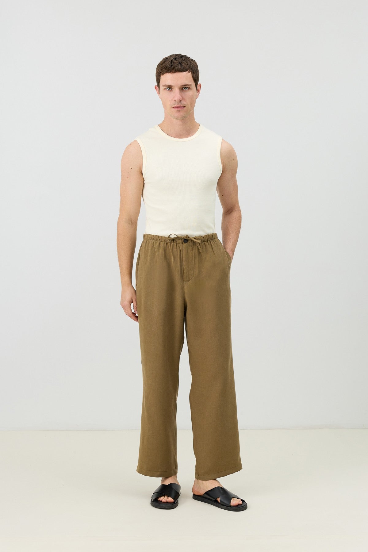 Men's Relaxed-Fit Pants with Modal Blend