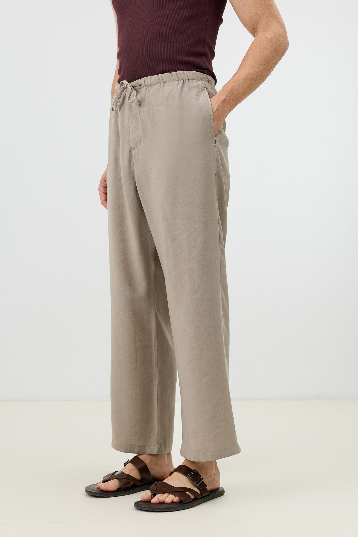 Men's Relaxed-Fit Pants with Modal Blend