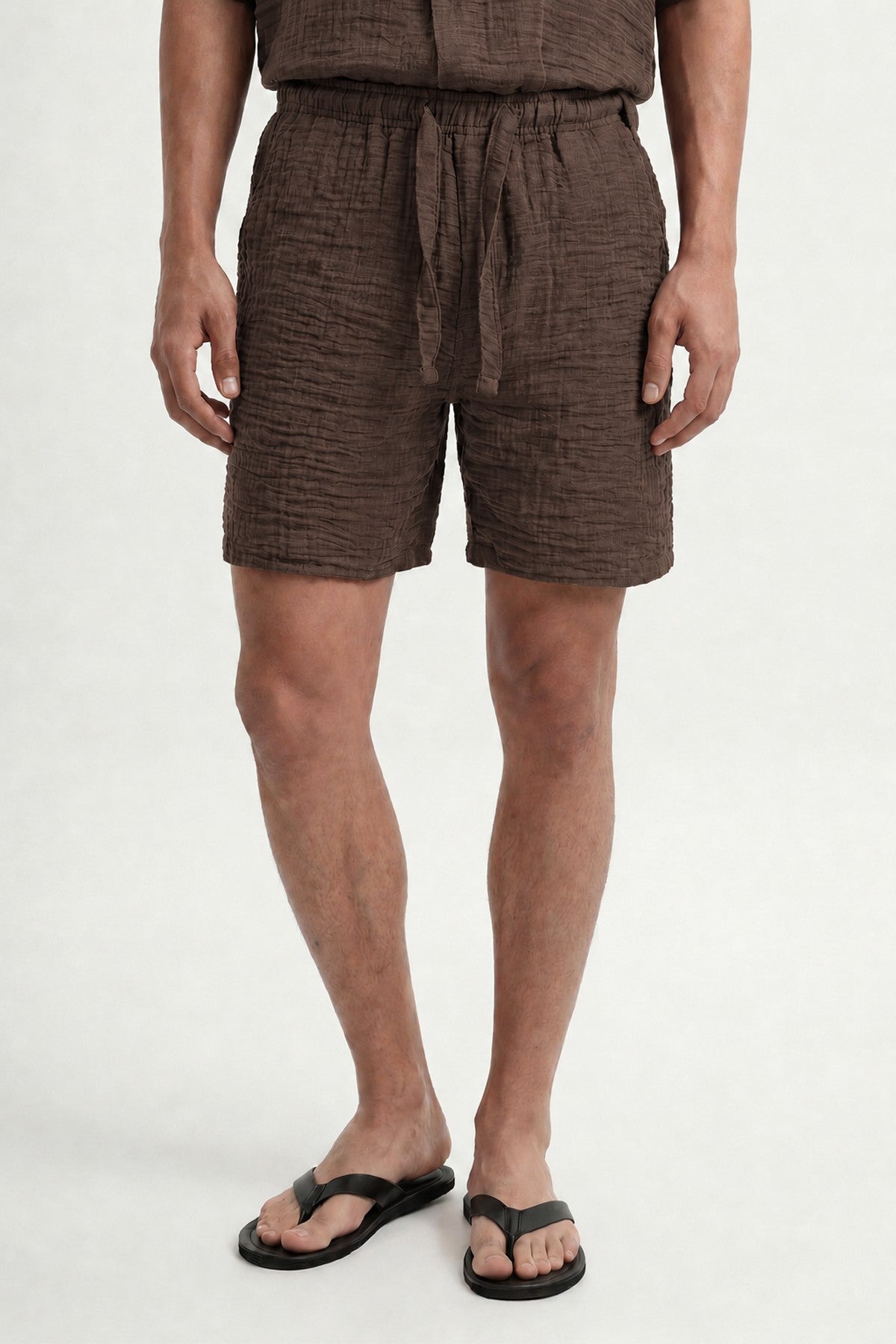Men's Shorts with a Wrinkled Look