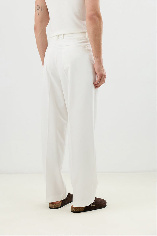 Pleated Relaxed-Fit Men's Pants