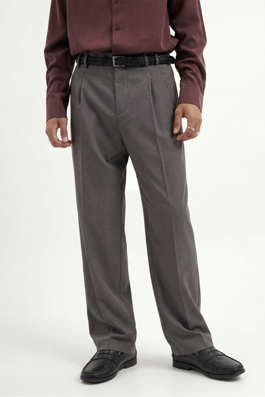 Pleated Relaxed-Fit Men's Pants