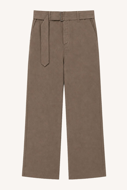 Lyocell-Blend Belted Pants