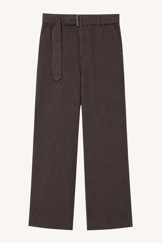 Lyocell-Blend Belted Pants