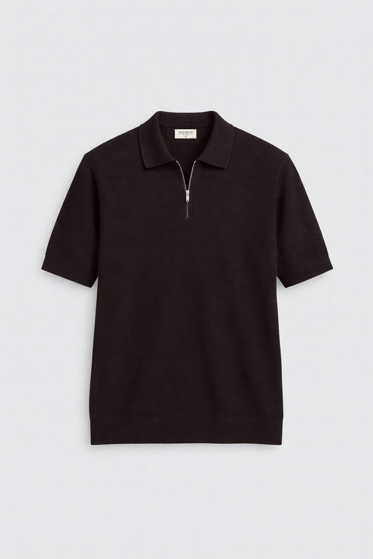 Antioch Comfort Slim Men's Zipper-Front Knit T-Shirt