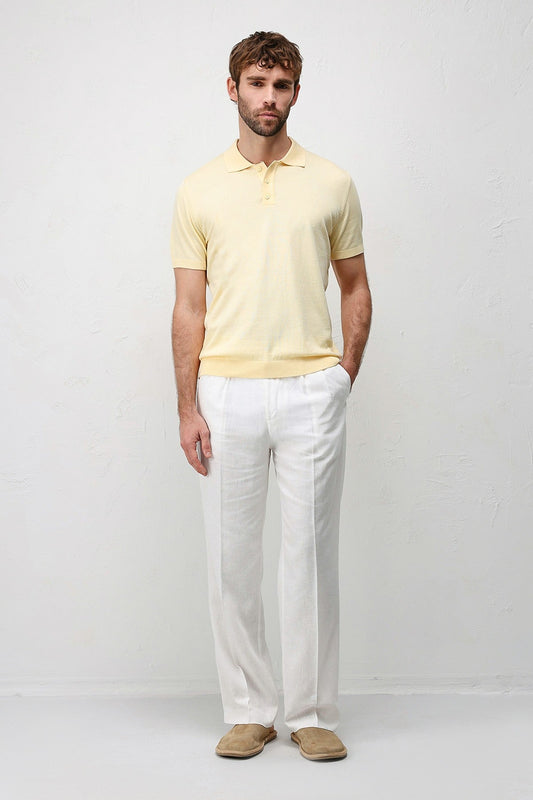 Antioch Comfort Slim Polo-Neck Men's Knit T-Shirt