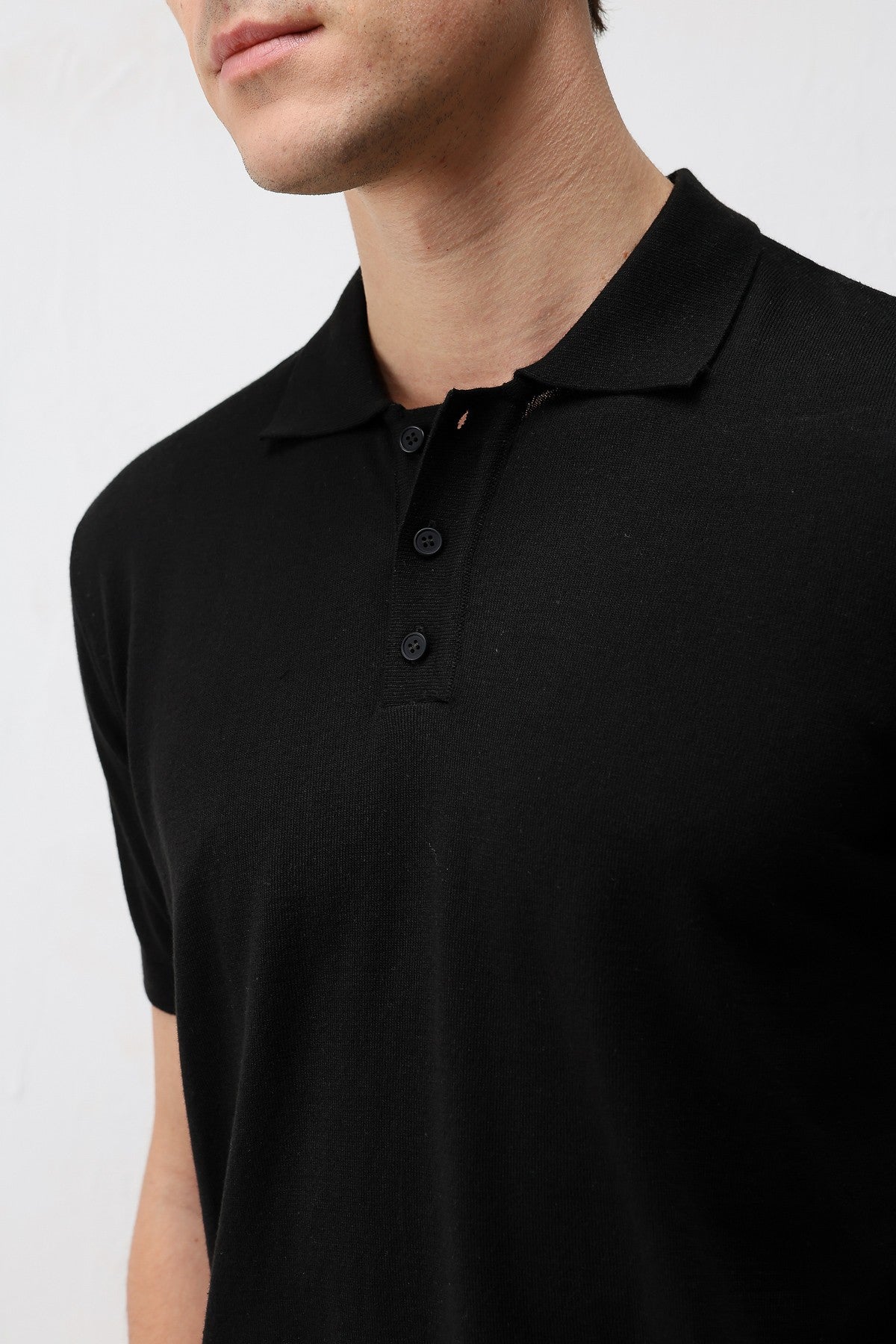 Antioch Comfort Slim Polo-Neck Men's Knit T-Shirt