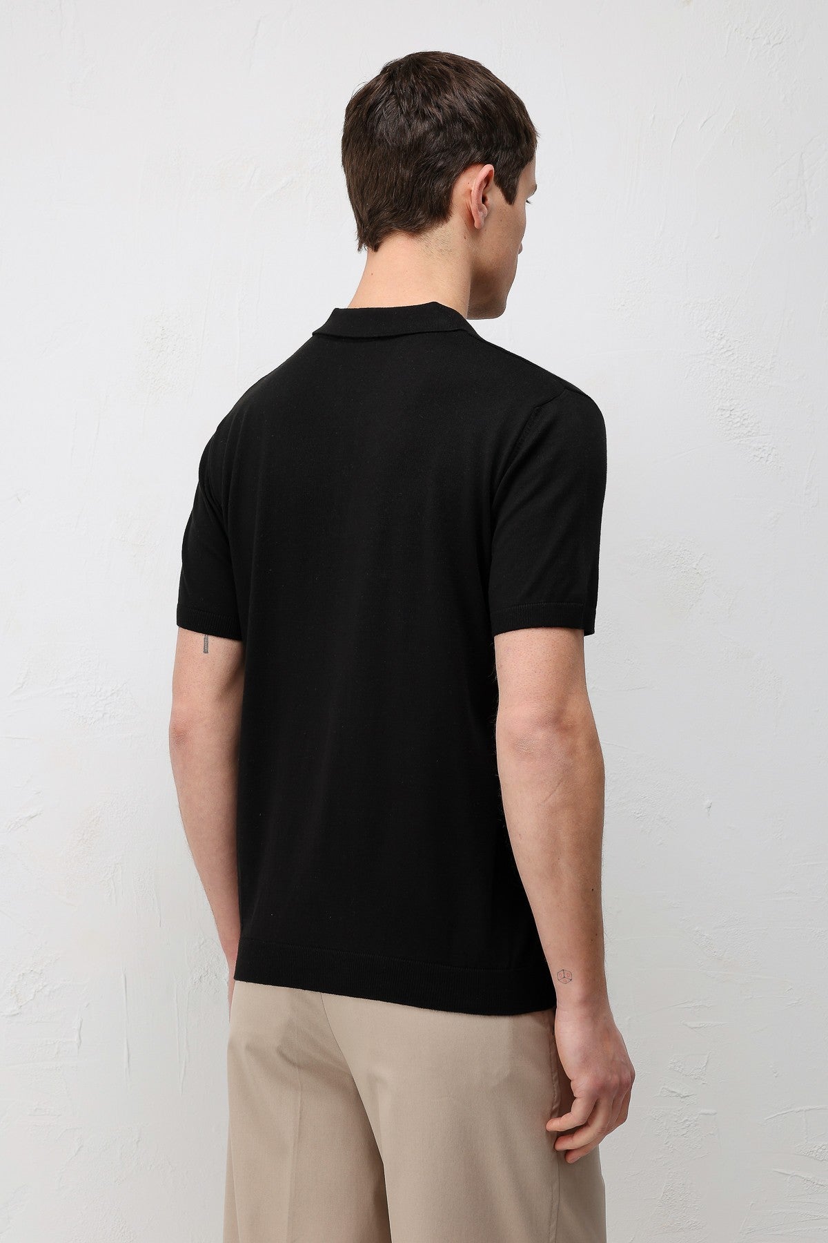 Antioch Comfort Slim Polo-Neck Men's Knit T-Shirt
