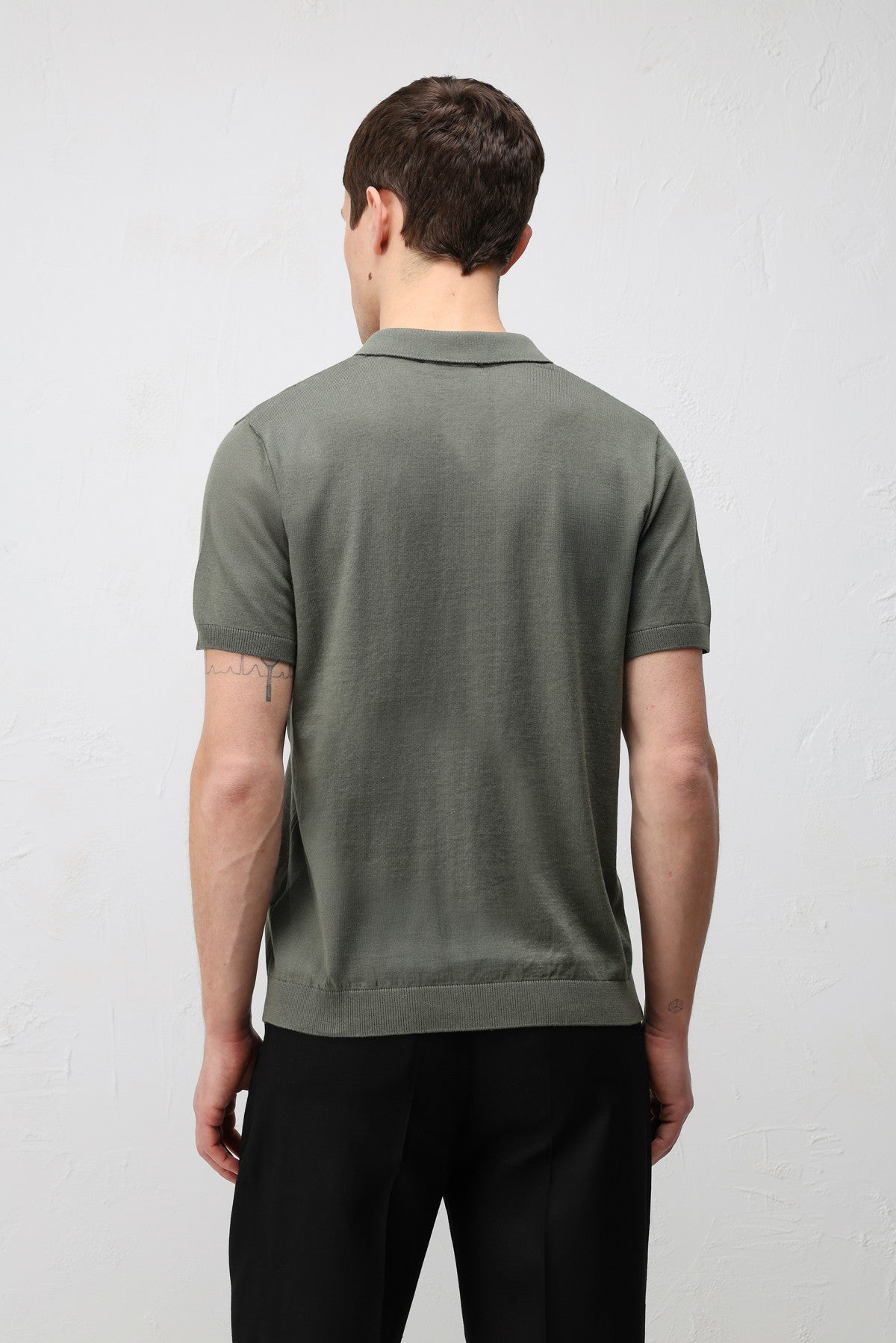 Antioch Comfort Slim Polo-Neck Men's Knit T-Shirt