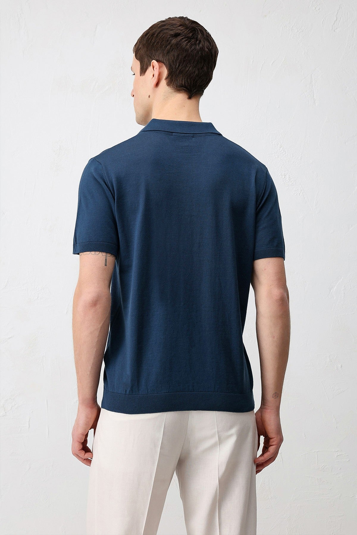 Antioch Comfort Slim Polo-Neck Men's Knit T-Shirt
