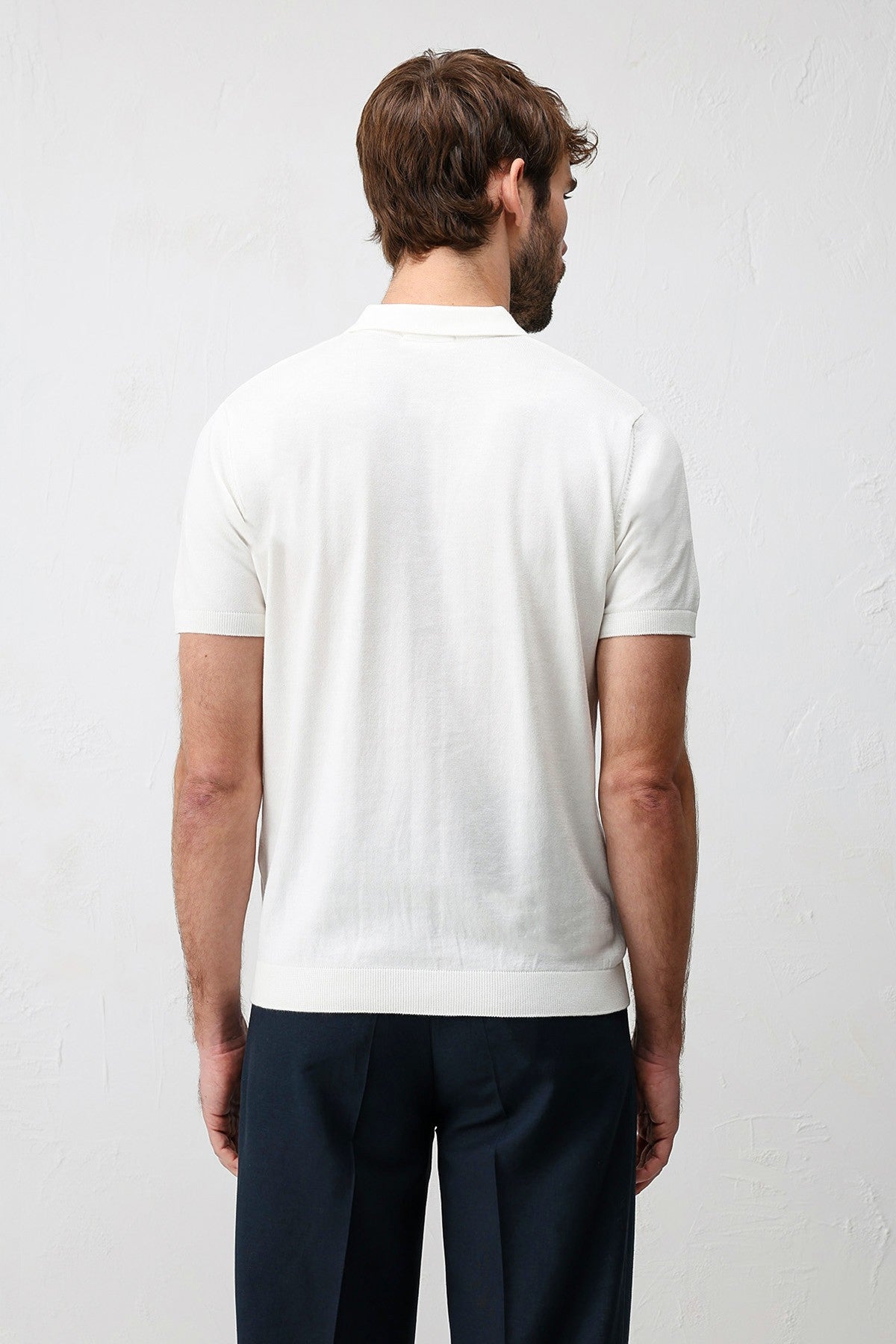 Antioch Comfort Slim Polo-Neck Men's Knit T-Shirt
