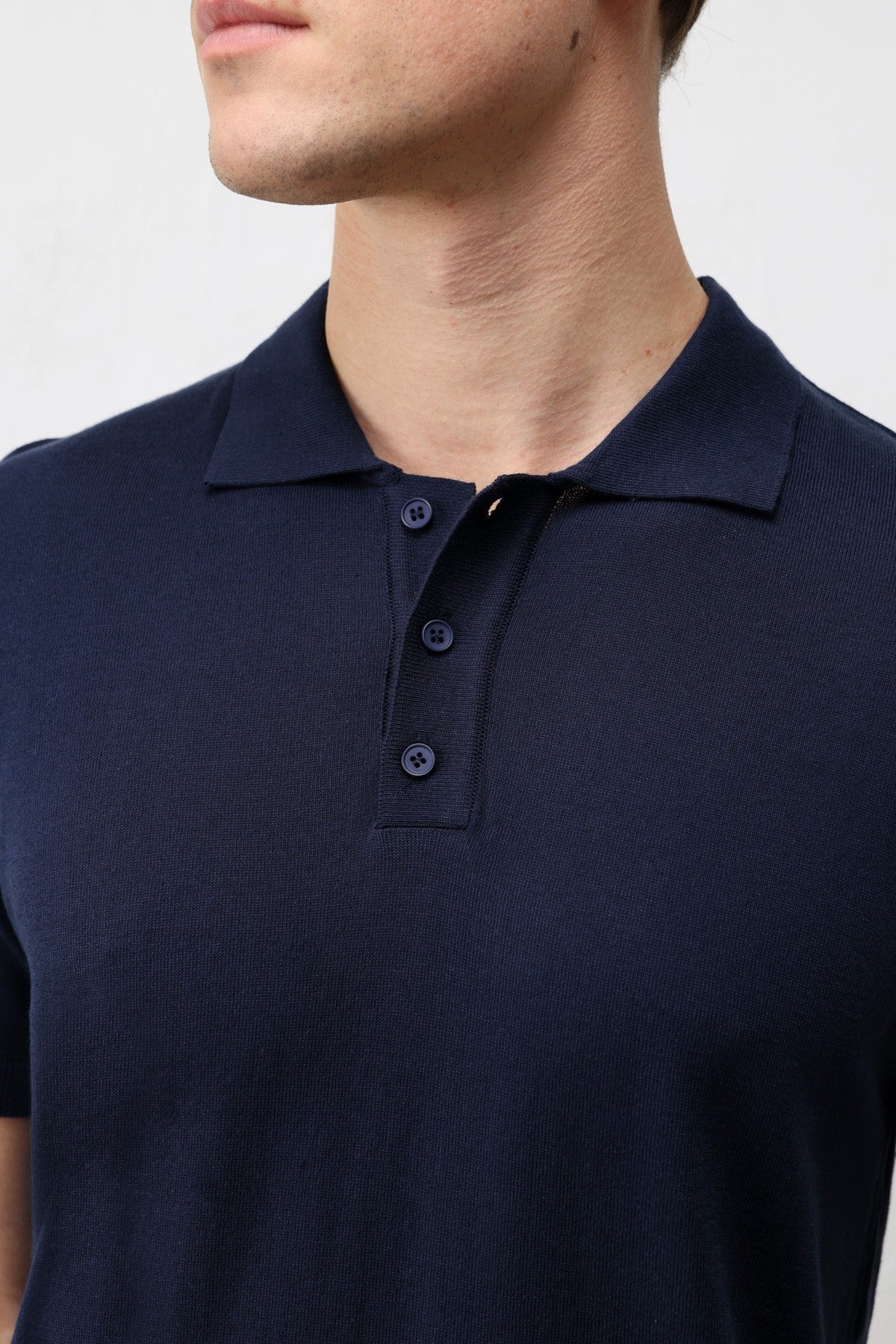 Antioch Comfort Slim Polo-Neck Men's Knit T-Shirt