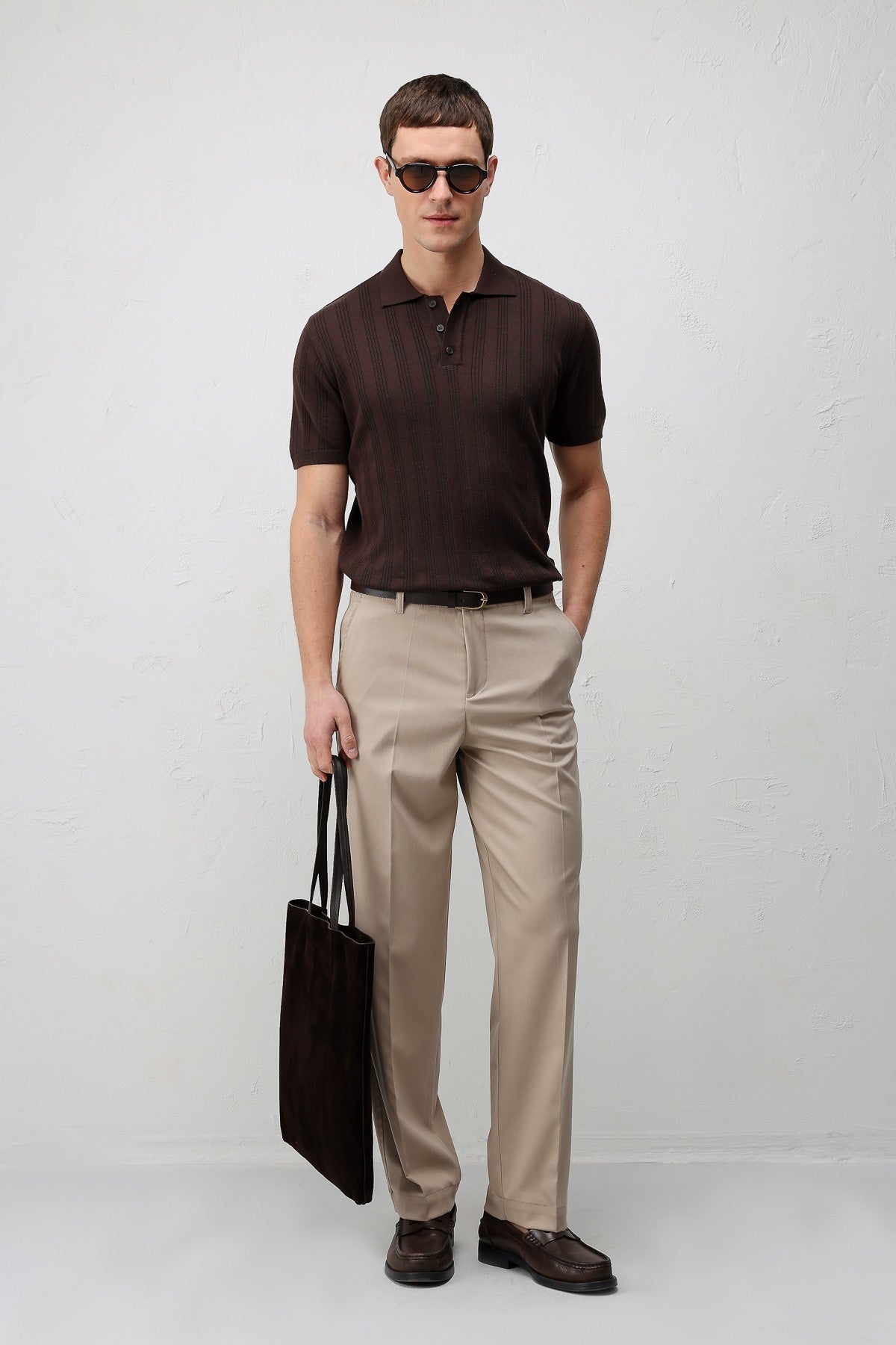 Antioch Textured Knit Men's Polo T-Shirt