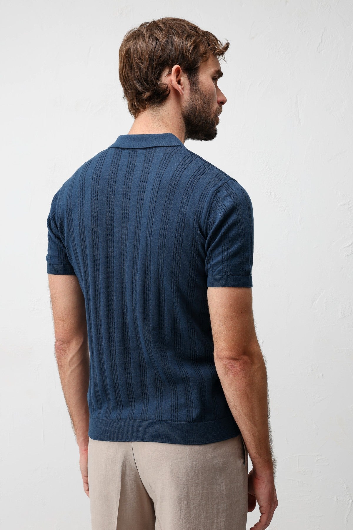 Antioch Textured Knit Men's Polo T-Shirt