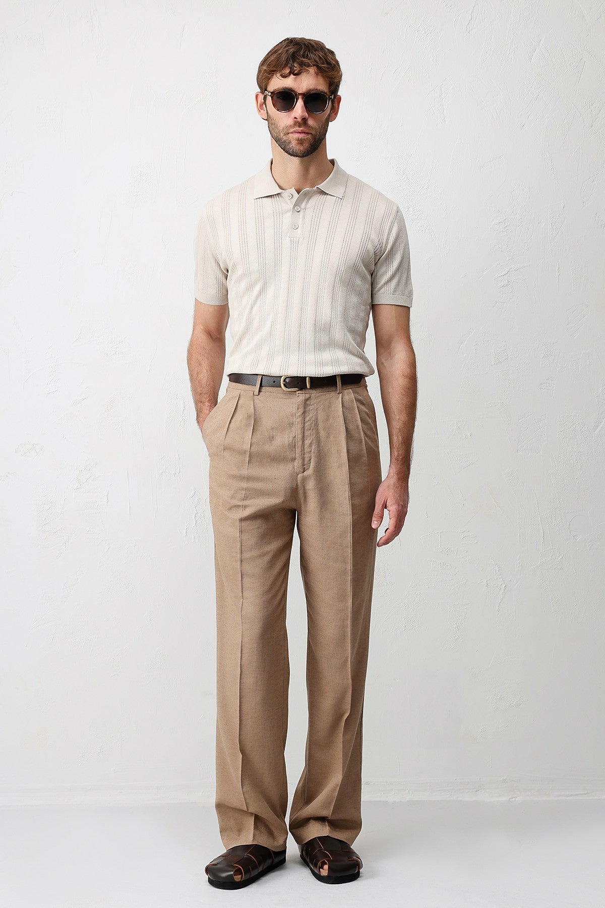 Antioch Textured Knit Men's Polo T-Shirt