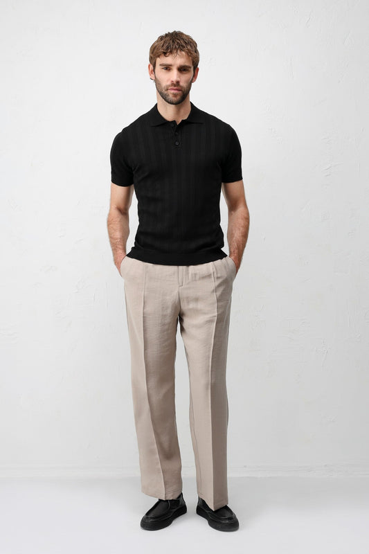 Antioch Textured Knit Men's Polo T-Shirt