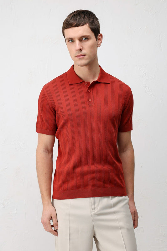 Antioch Textured Knit Men's Polo T-Shirt