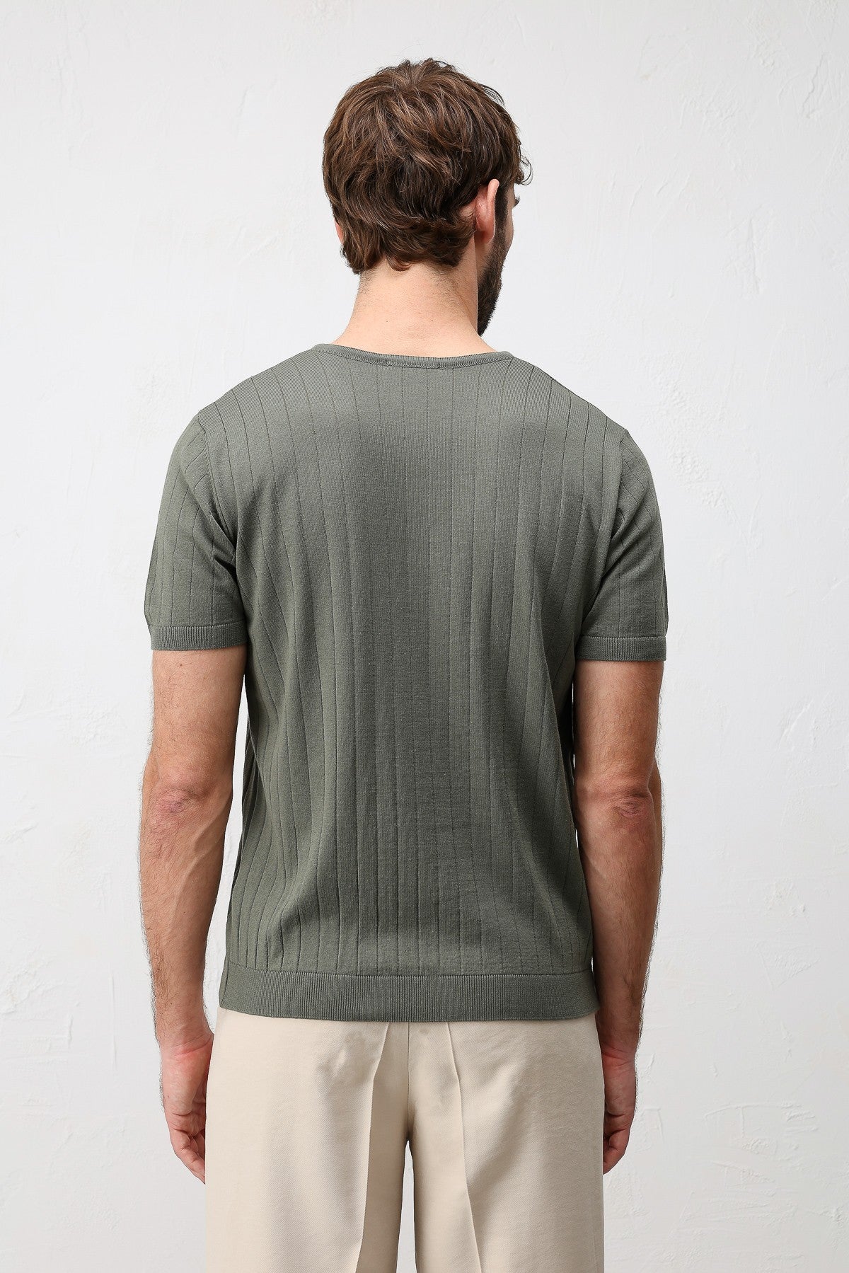 Textured Men's Knit T-Shirt