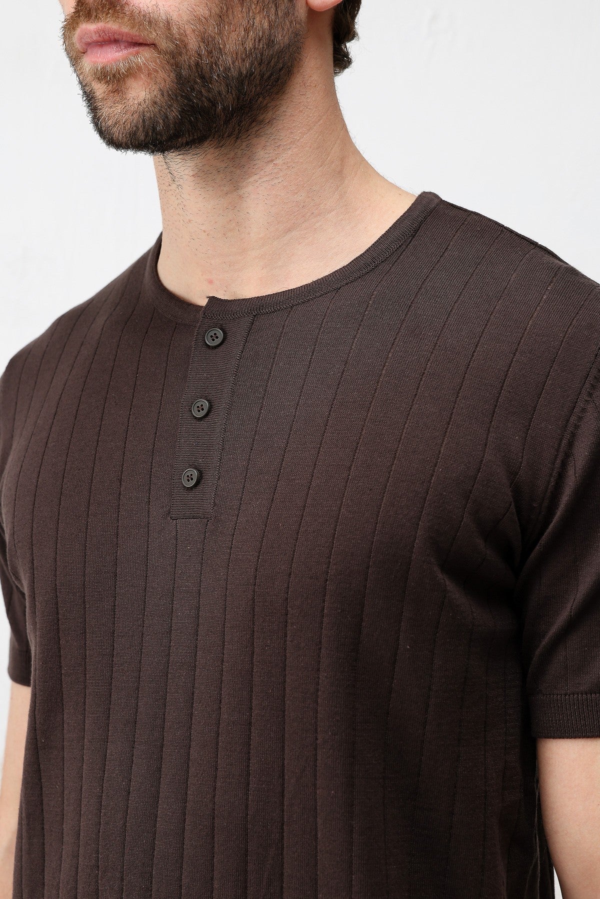 Textured Men's Knit T-Shirt
