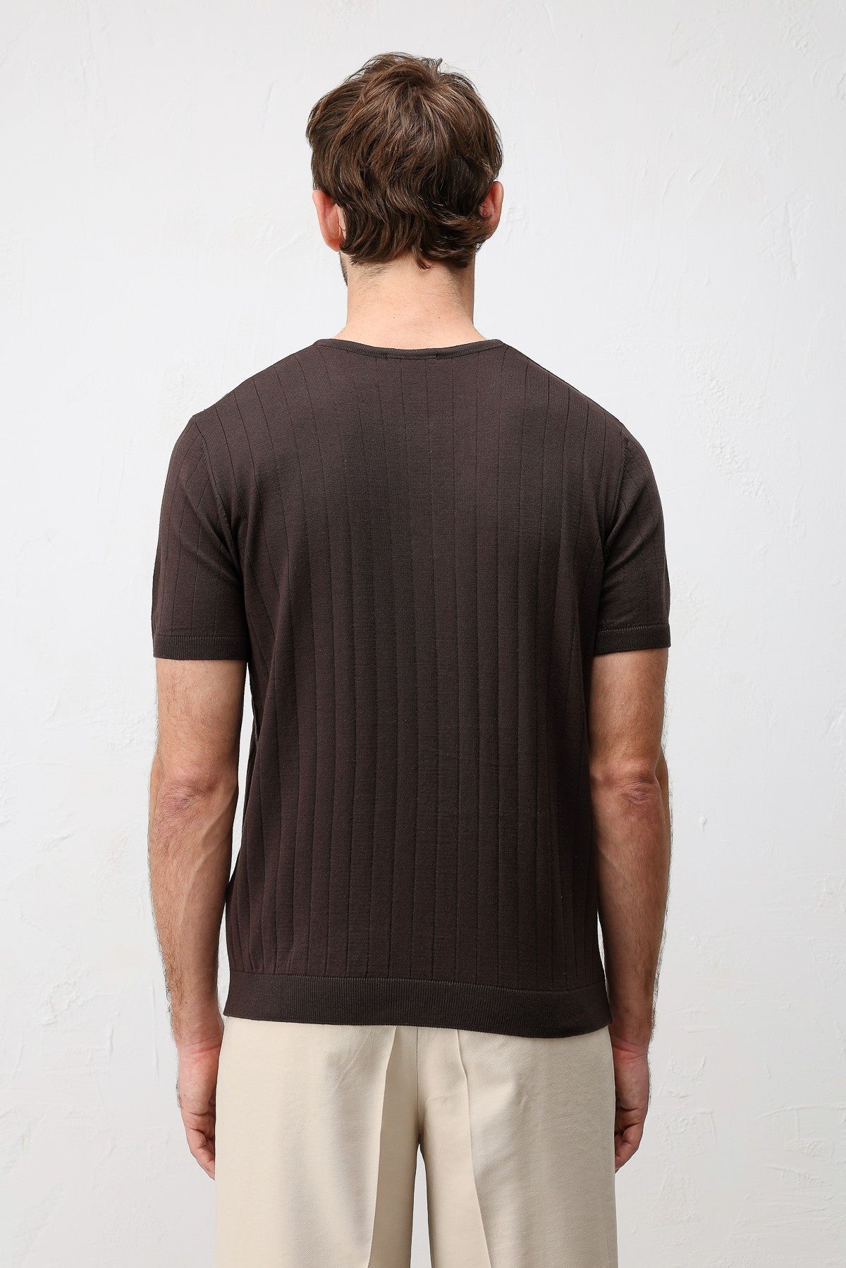 Textured Men's Knit T-Shirt