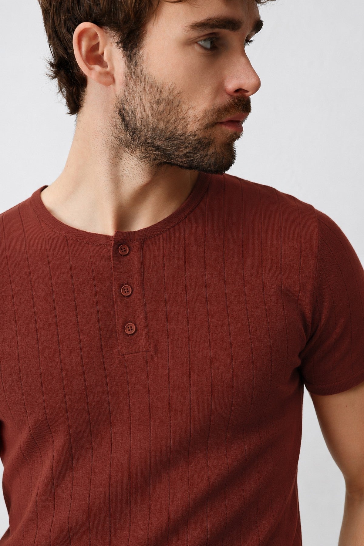 Textured Men's Knit T-Shirt