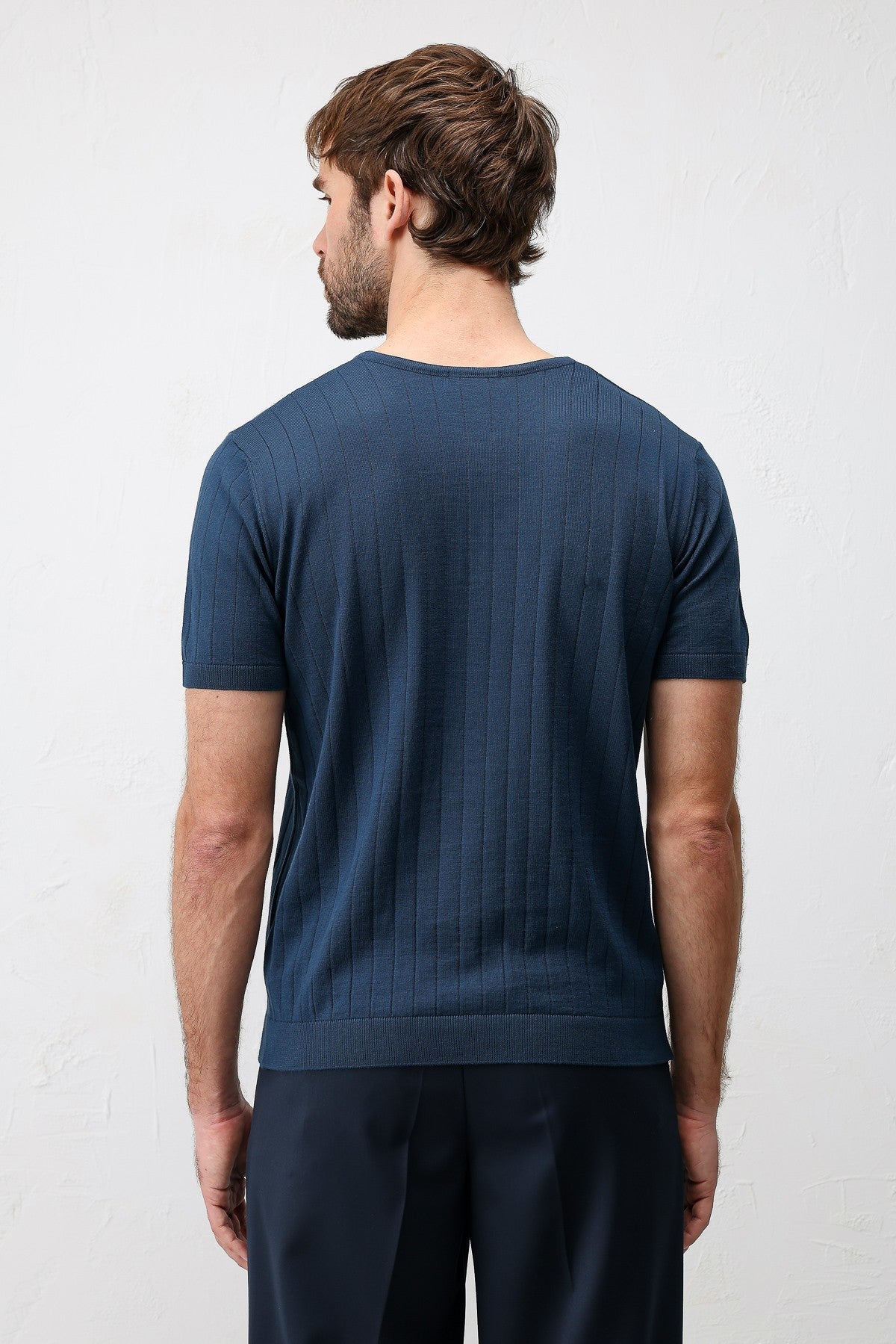 Textured Men's Knit T-Shirt
