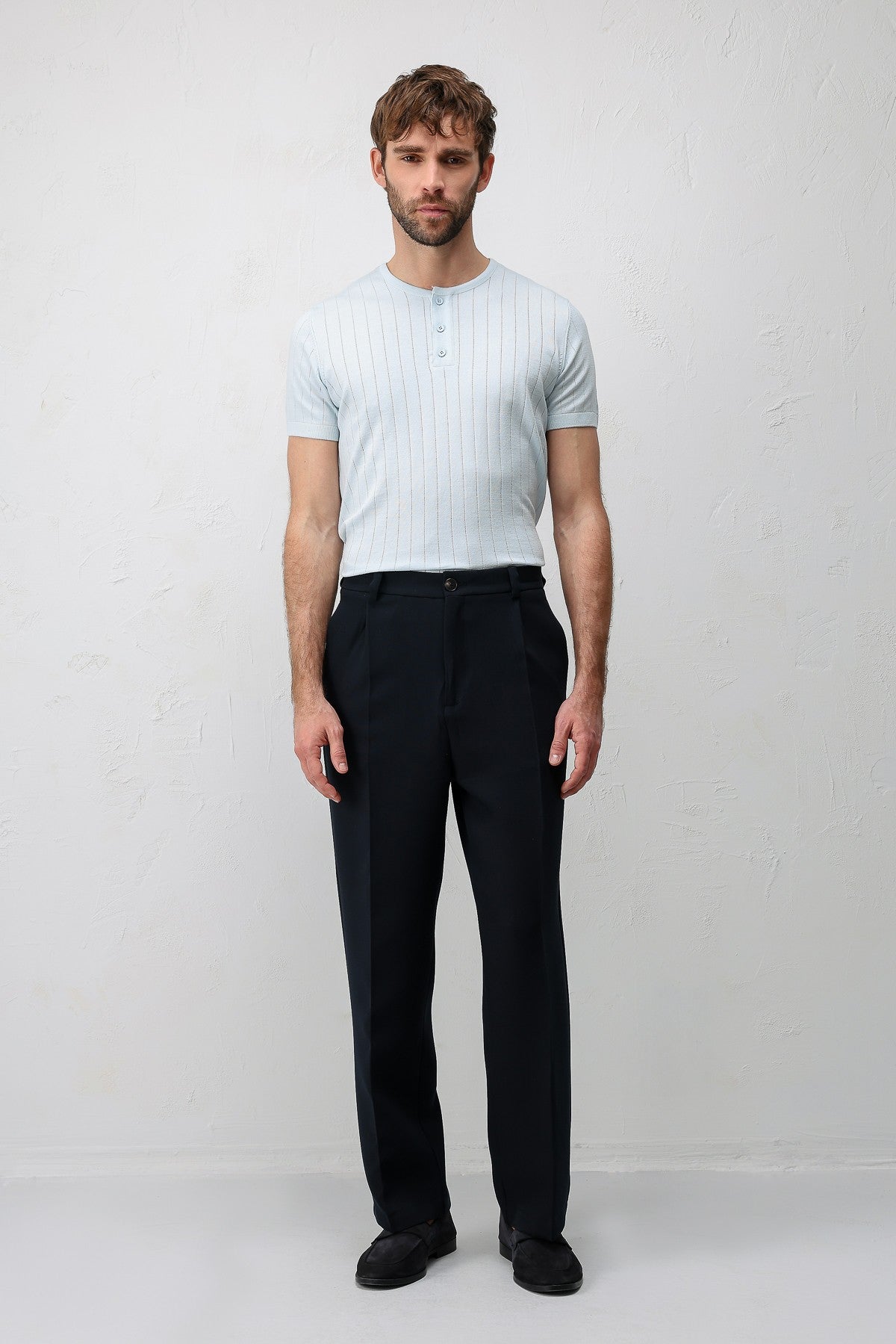 Textured Men's Knit T-Shirt