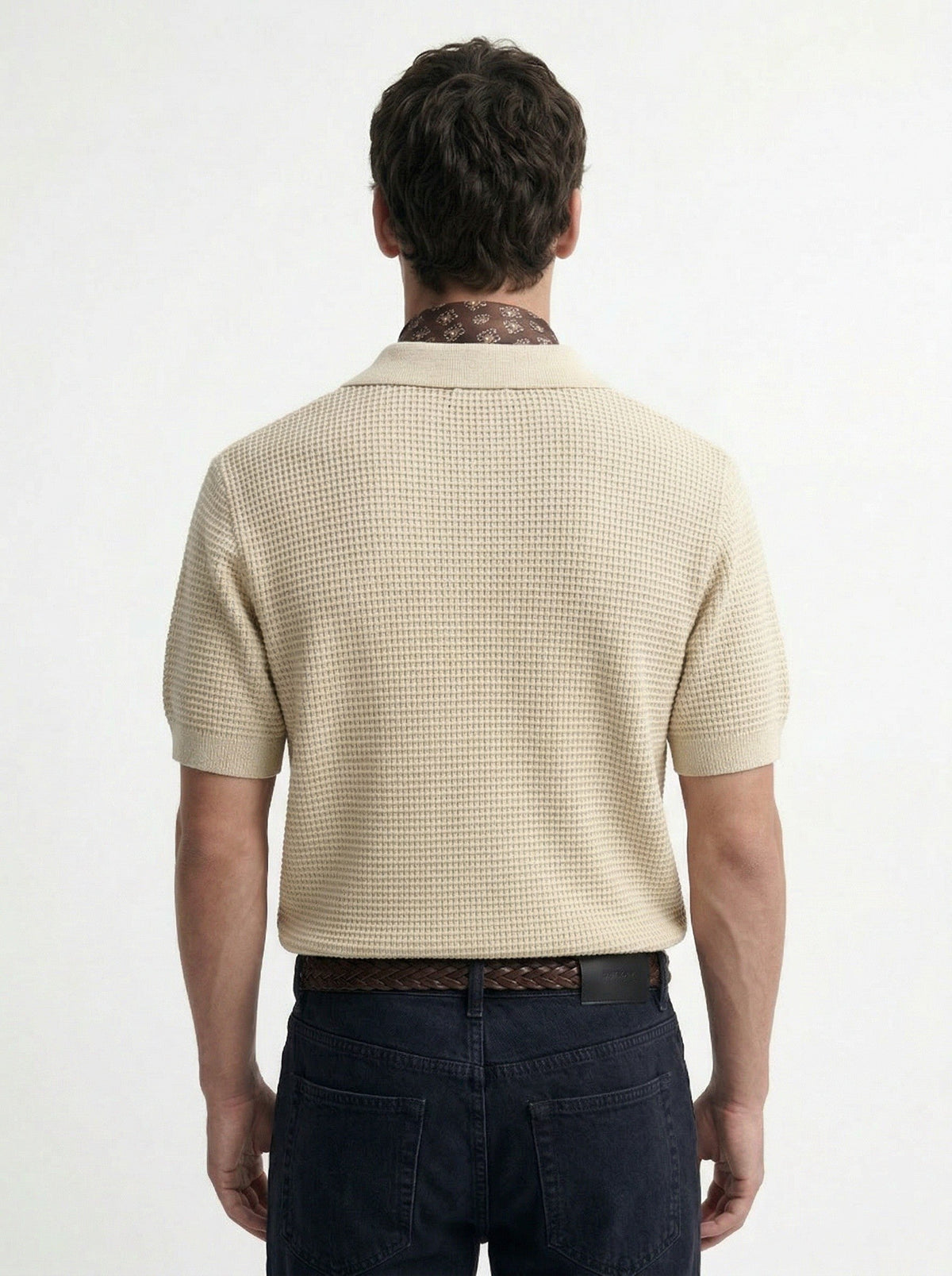 Antioch Textured Polo-Neck Men's T-Shirt