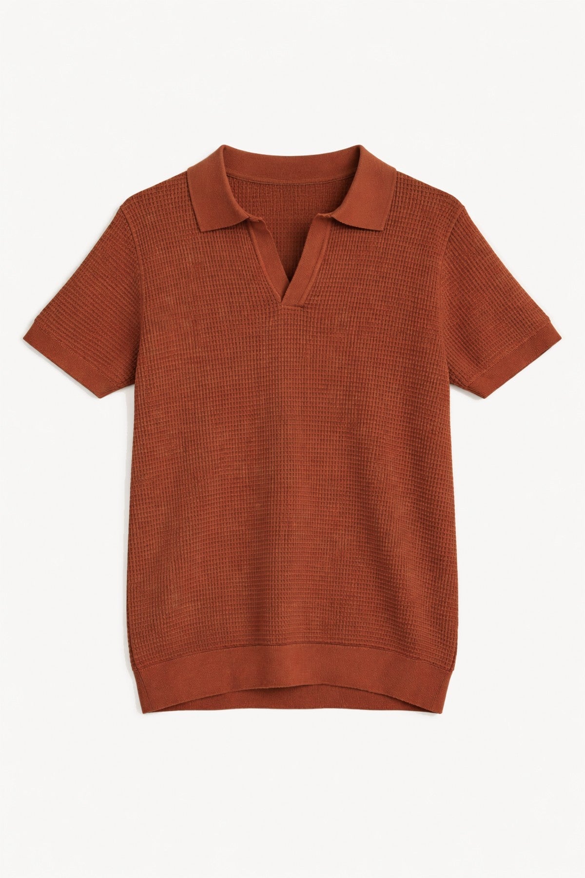 Antioch Textured Polo-Neck Men's T-Shirt
