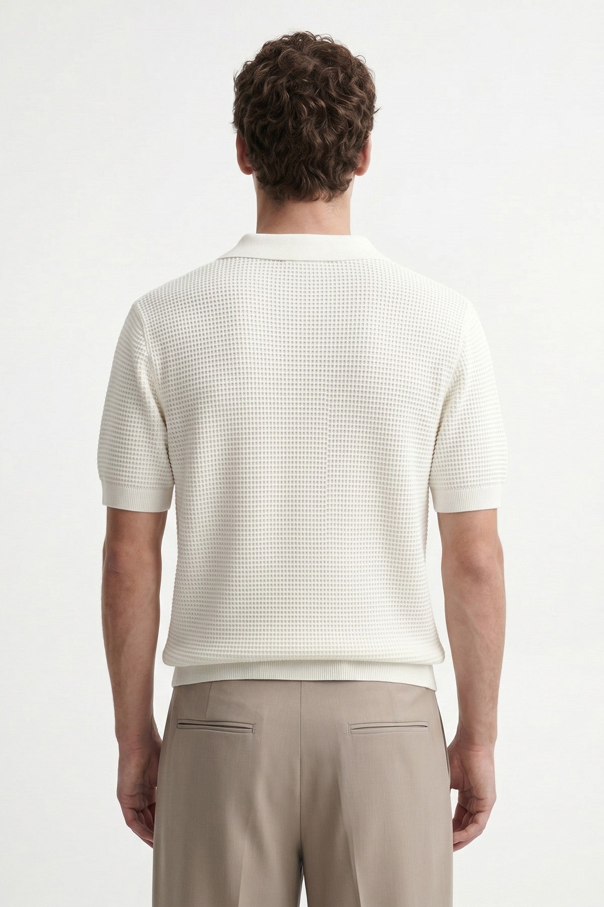 Antioch Textured Polo-Neck Men's T-Shirt