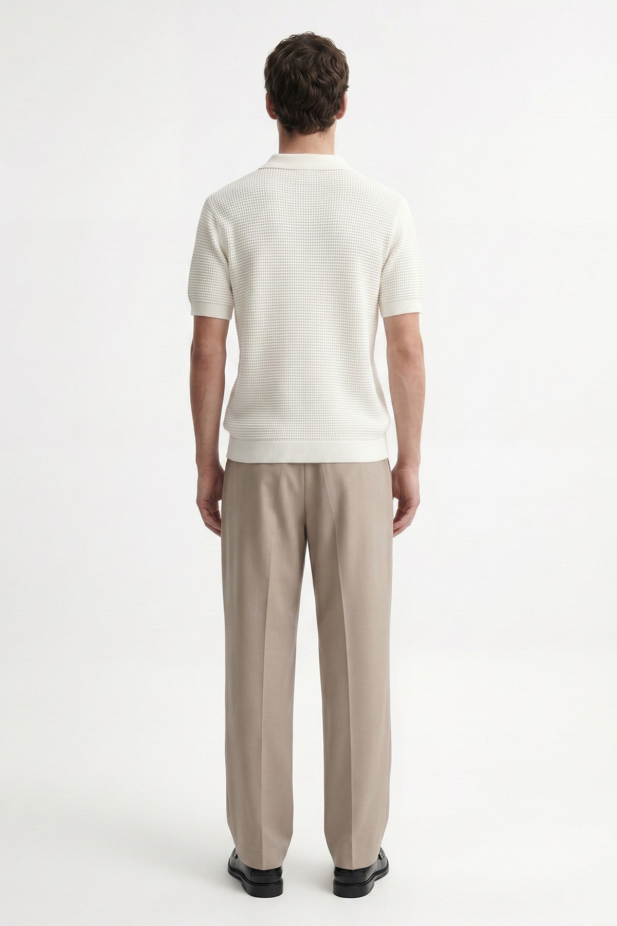 Antioch Textured Polo-Neck Men's T-Shirt