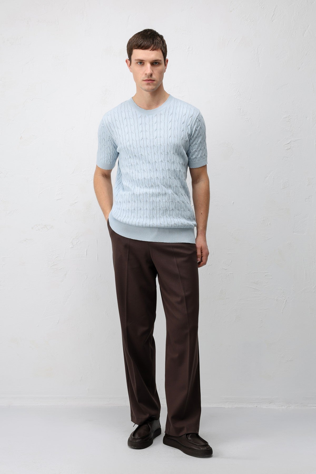 Antioch Cotton Twisted-Knit Men's Knit T-Shirt