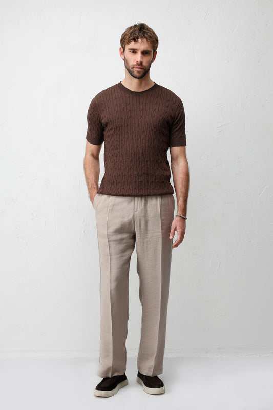 Antioch Cotton Twisted-Knit Men's Knit T-Shirt