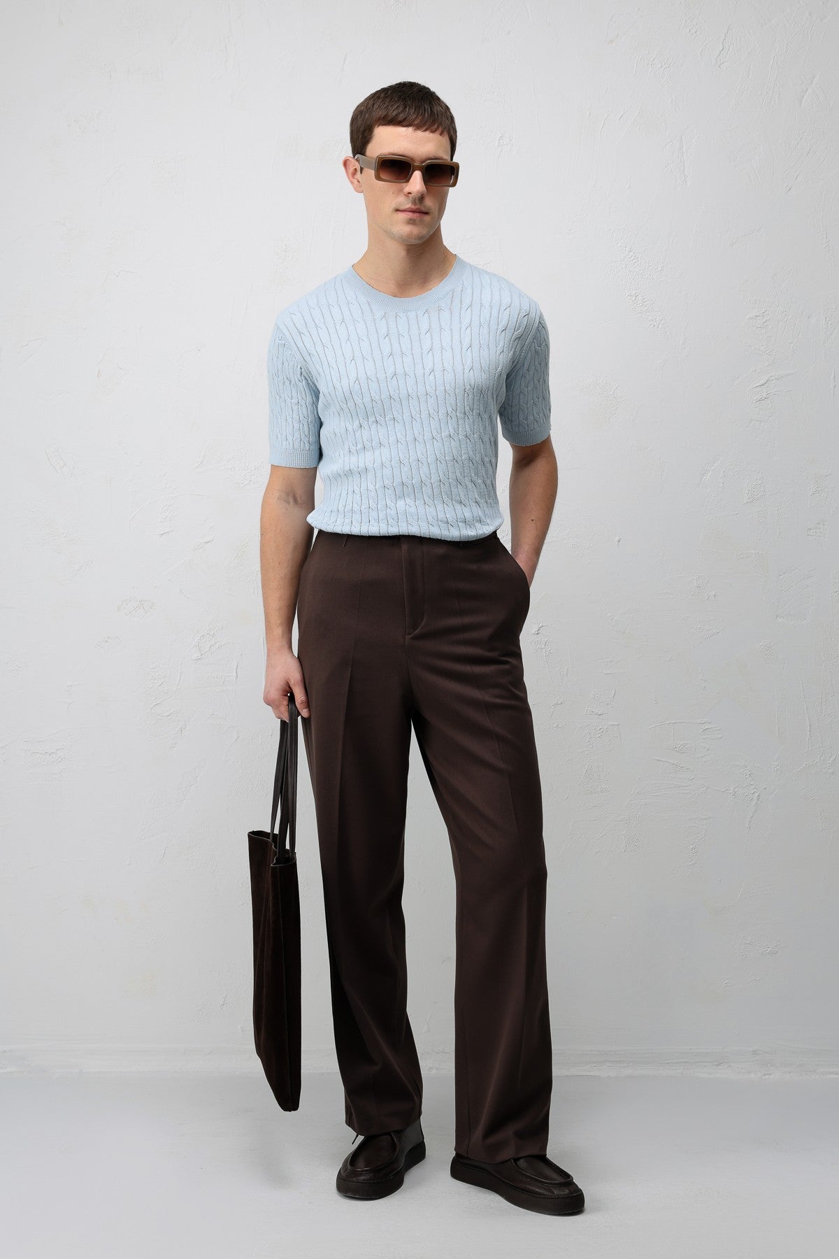 Antioch Cotton Twisted-Knit Men's Knit T-Shirt