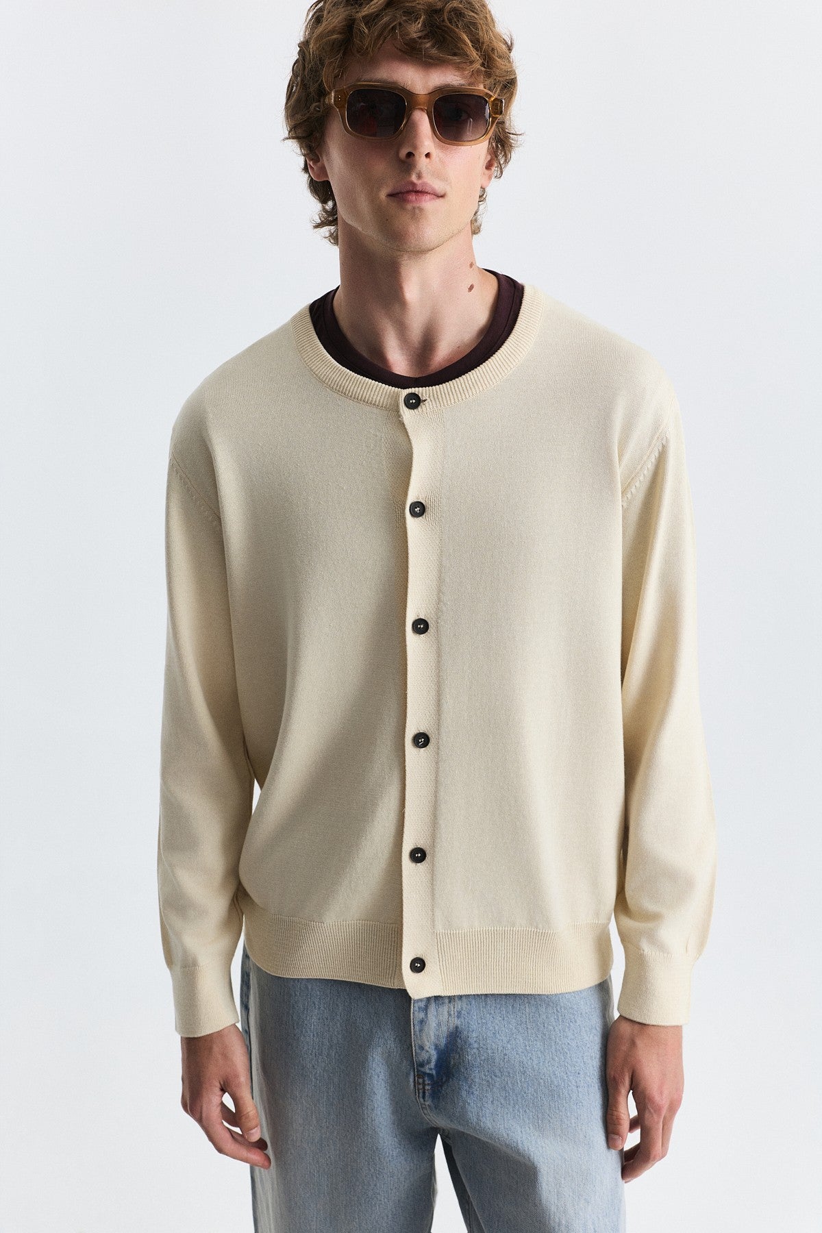Relax Fit Knit Cardigan