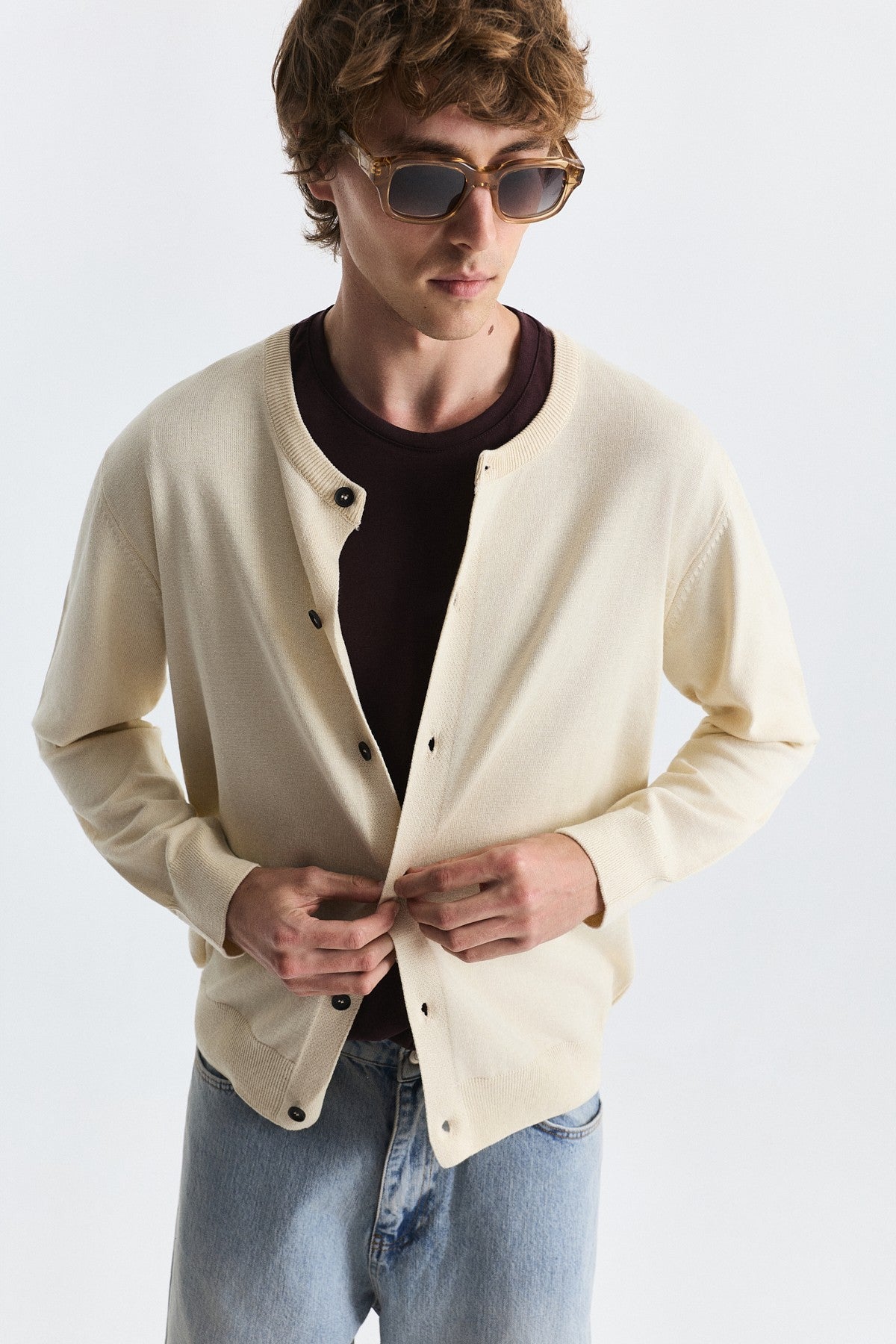Relax Fit Knit Cardigan