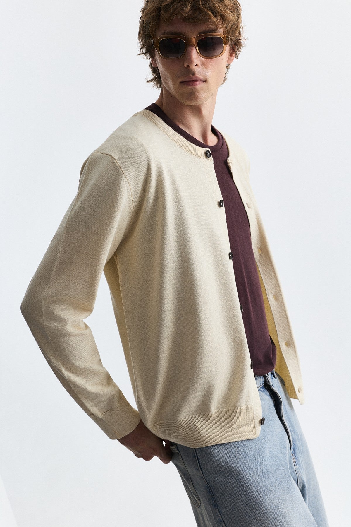 Relax Fit Knit Cardigan