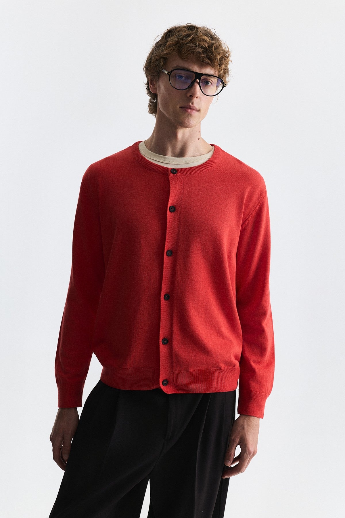 Relax Fit Knit Cardigan