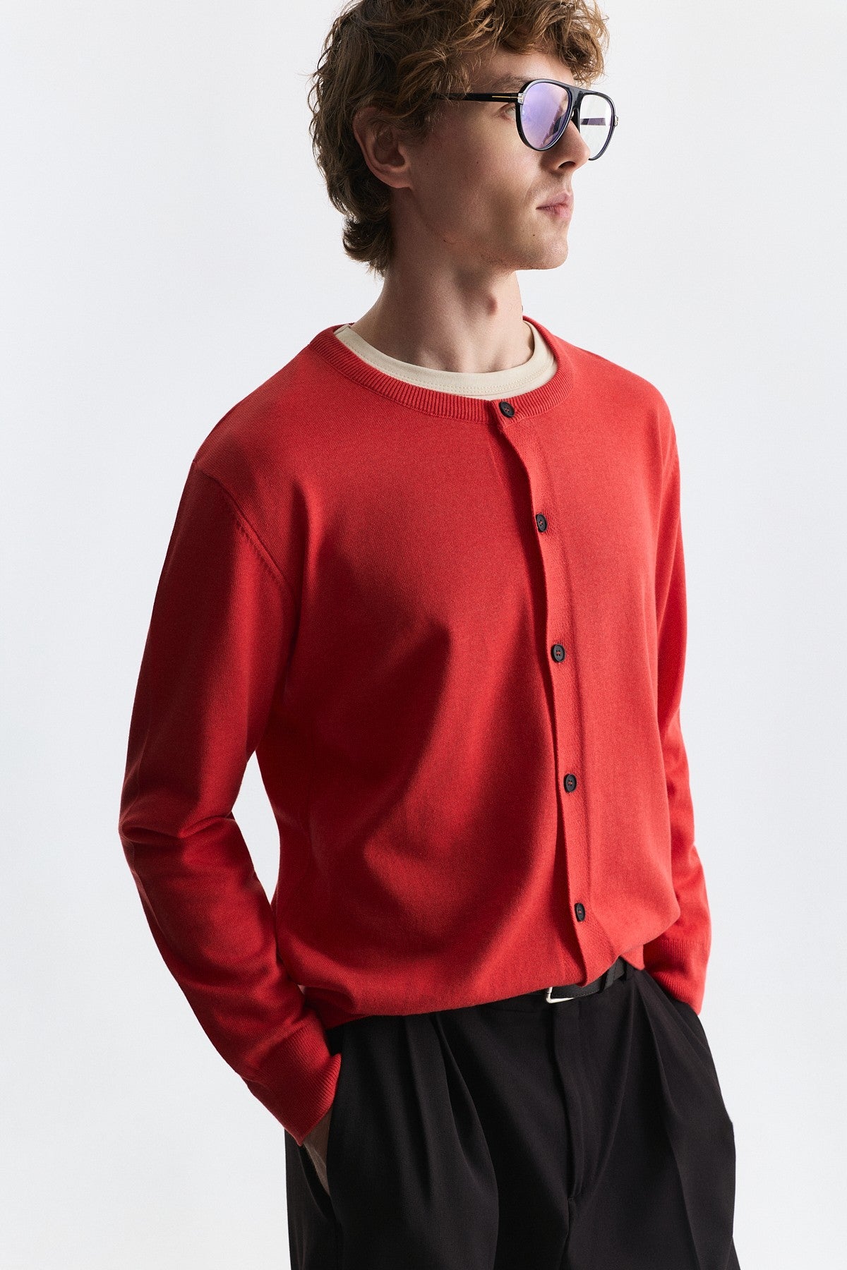 Relax Fit Knit Cardigan