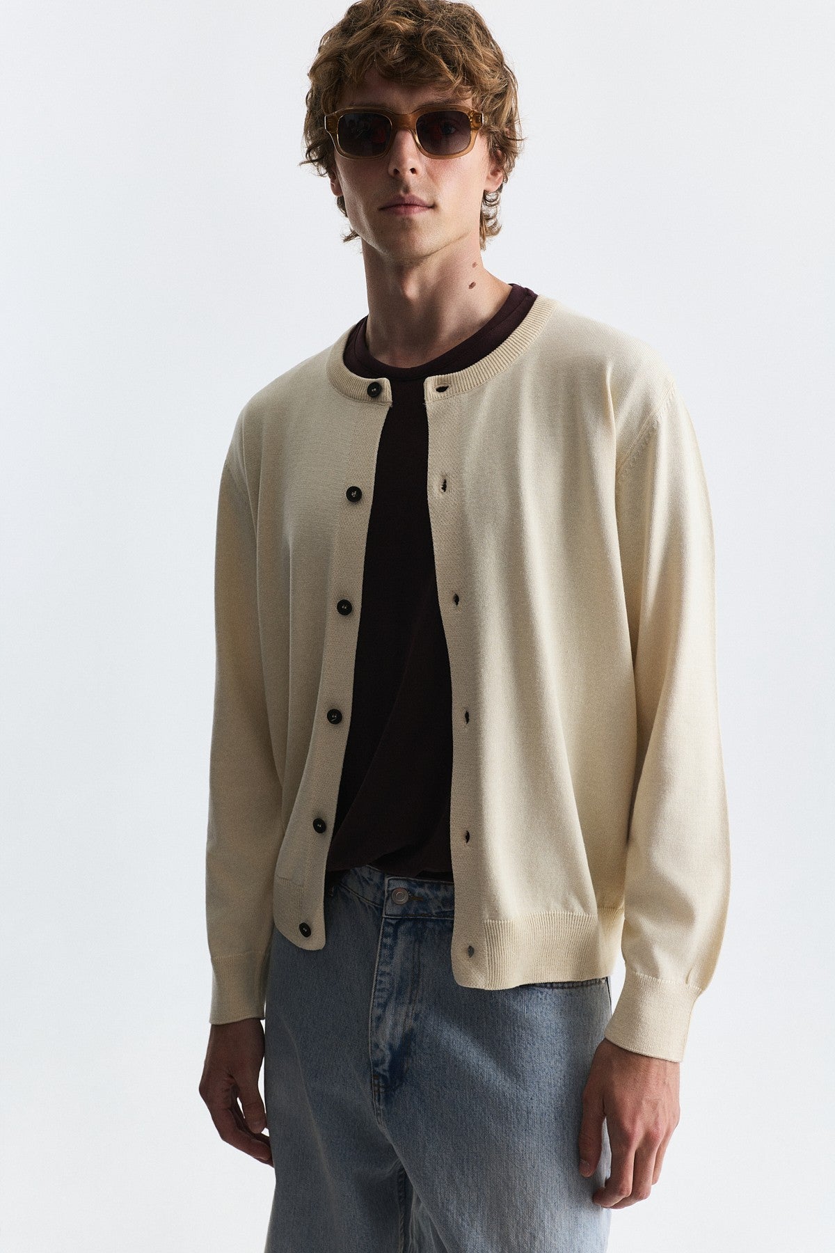 Relax Fit Knit Cardigan