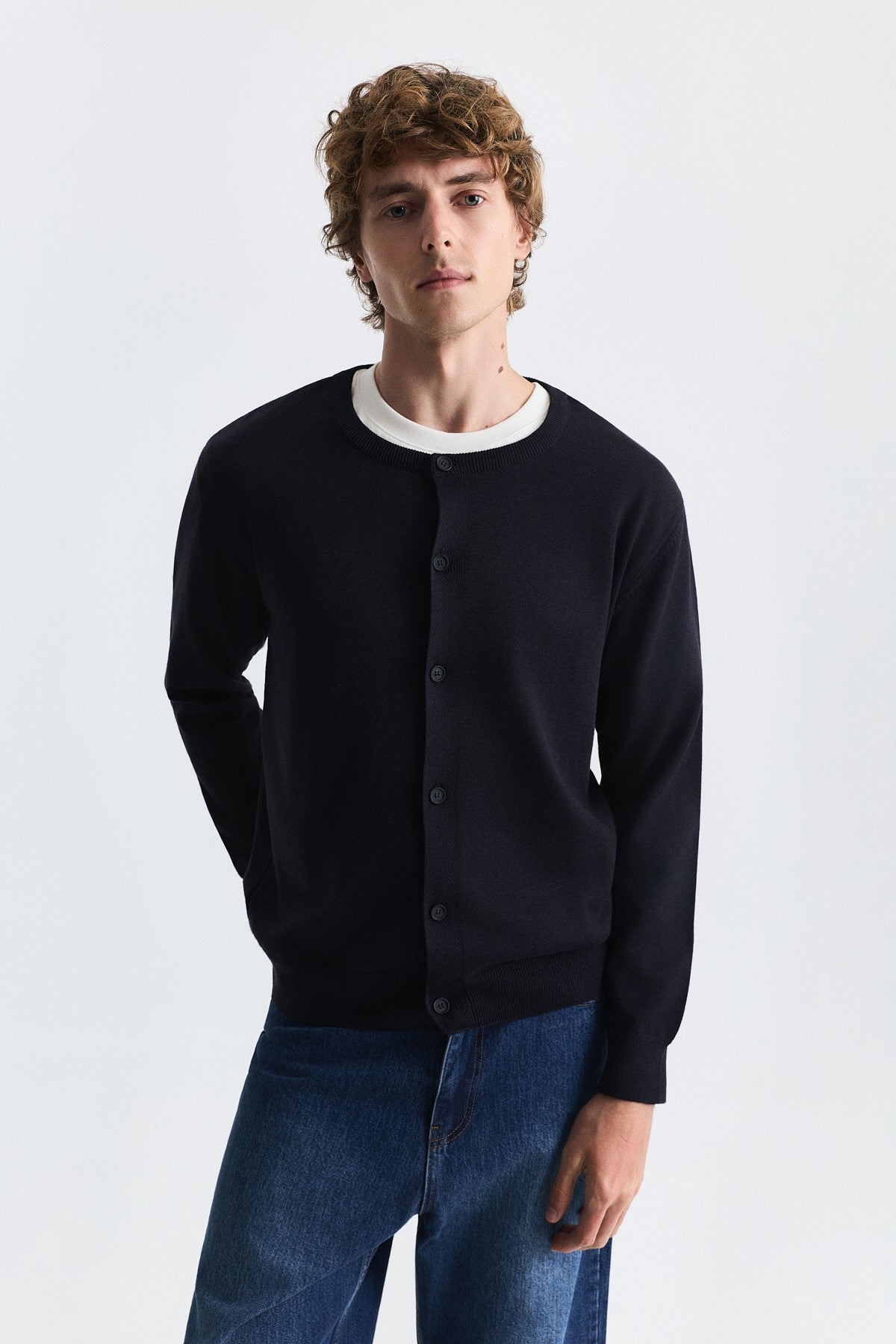 Relax Fit Knit Cardigan