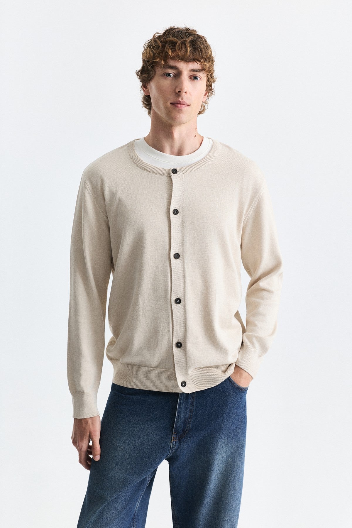 Relax Fit Knit Cardigan