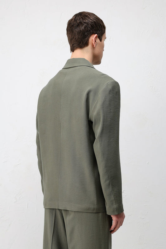 Men's Relaxed-Fit Blazer Jacket in a Modal Blend