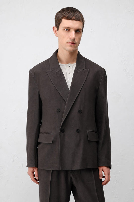 Men's Relaxed-Fit Blazer Jacket in a Modal Blend
