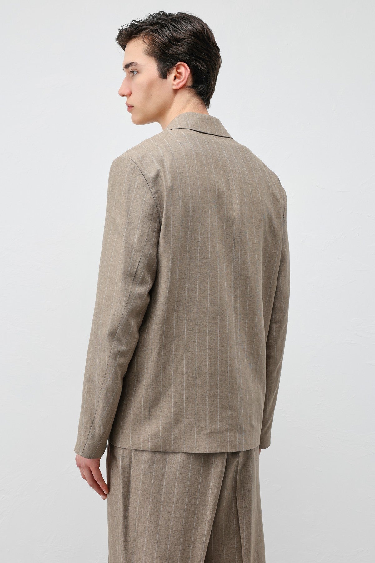Antioch Linen-Blend Striped Men's Blazer Jacket