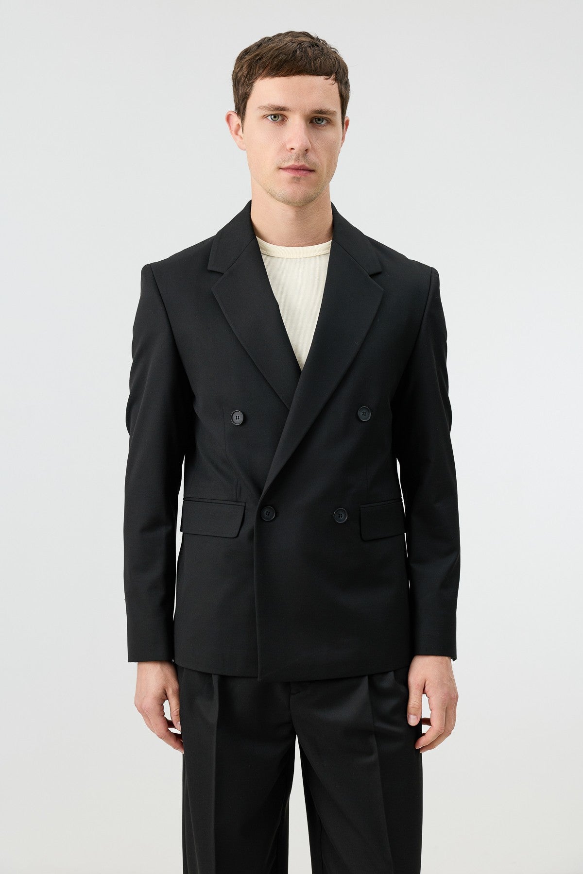 Antioch Relaxed Double-Breasted Men's Blazer Jacket