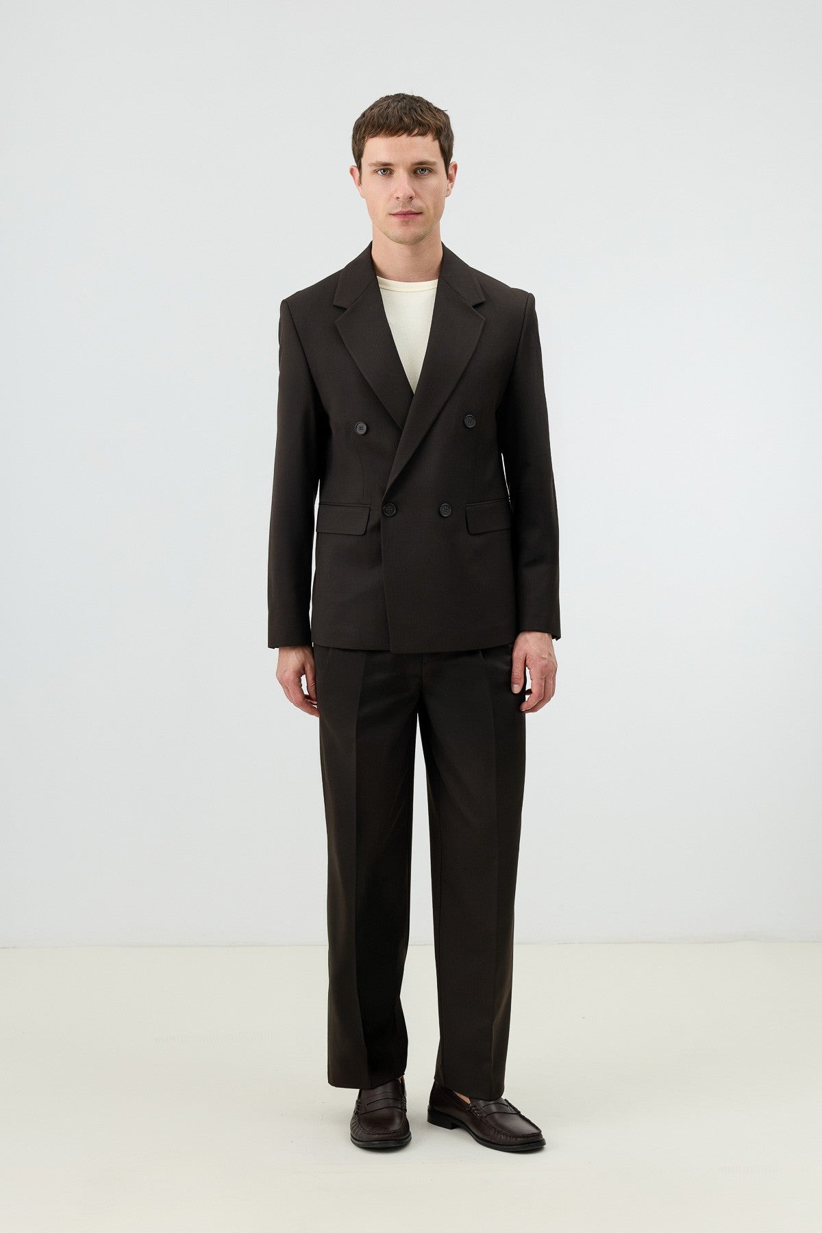 Antioch Relaxed Double-Breasted Men's Blazer Jacket