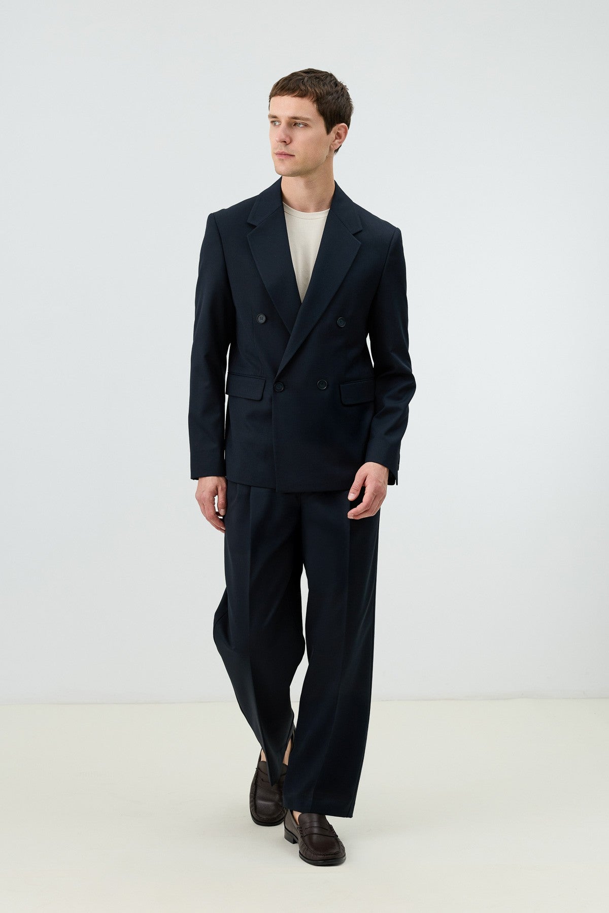 Antioch Relaxed Double-Breasted Men's Blazer Jacket