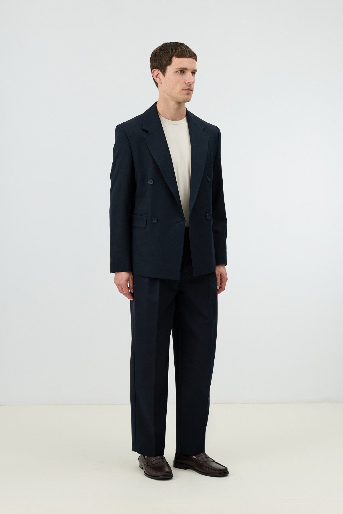 Antioch Relaxed Double-Breasted Men's Blazer Jacket